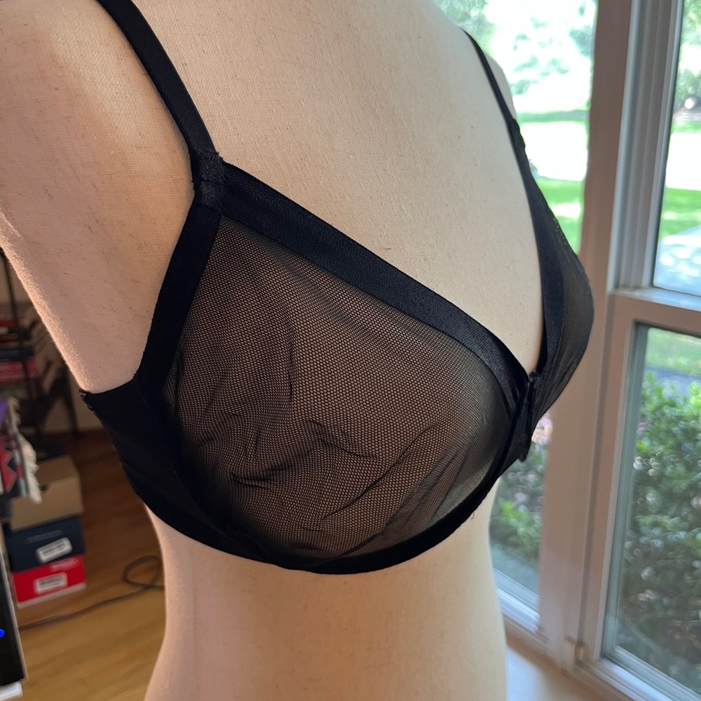 Le Mystere 34DDD Black Sheer Underwire Bra - Picture 5 of 9